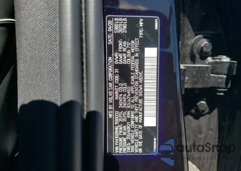 2020 Volvo Xc60 T5 R-Design из США, поврежденный, VIN YV4102RM6L1589332